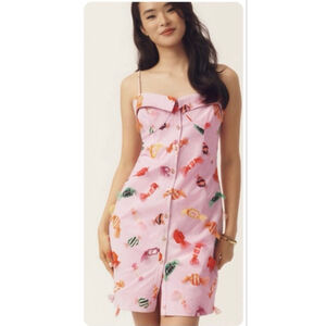 Maeve Printed Buttondown Mini Dress